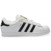 Зимние кроссовки Adidas Superstar белые